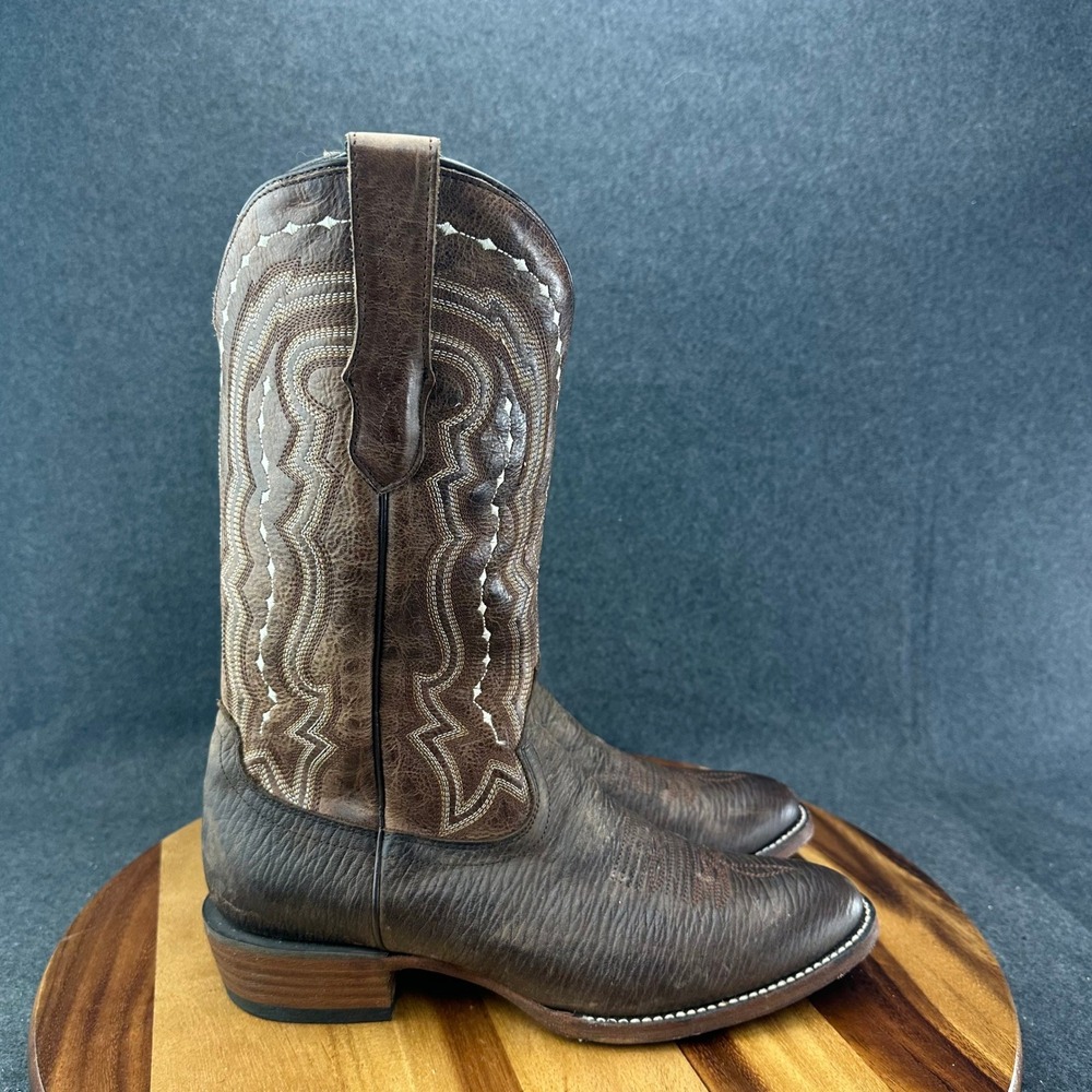 JB Dillon Reserve Mens Brown Leather Western Cowboy Boots JBRP3400D Size 8.5 D